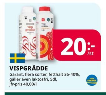 Tempo Arla vispgrädde erbjuda