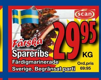 Supergrossen Spareribs erbjuda