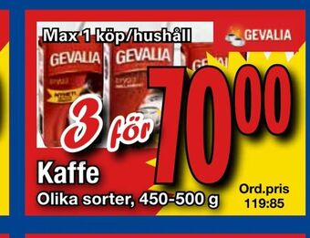 Supergrossen Kaffe erbjuda