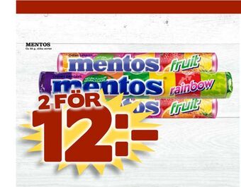 Din Mat Mentos erbjuda