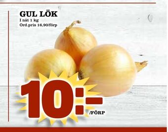 Din Mat Gul lök erbjuda