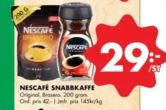 ÖoB Nescafé Snabbkaffe 200 gram erbjuda