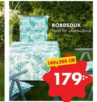 ÖoB Bordsduk textil för utomhusbruk erbjuda
