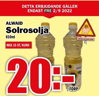 Matdax Solrosolja erbjuda