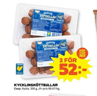 Stora Coop Kycklingköttbullar erbjuda
