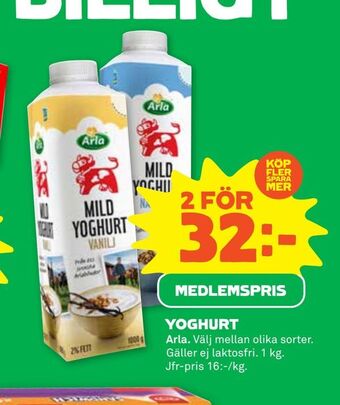 Stora Coop Yoghurt erbjuda