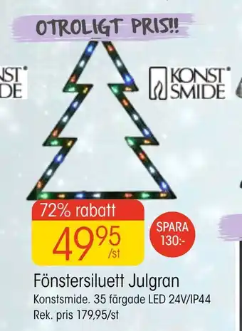 EKO Fönstersiluett julgran erbjuda