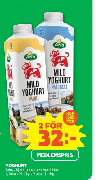 Stora Coop Yoghurt erbjuda