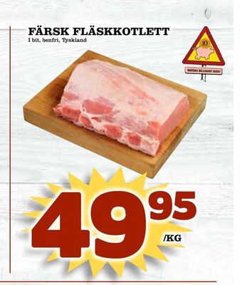 Matdax Färsk fläskkotlett erbjuda