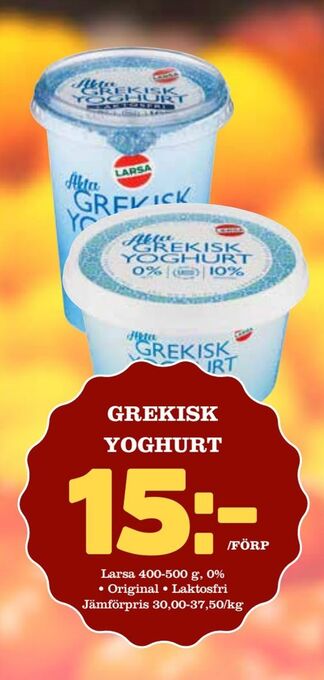 Matdax Grekisk yoghurt erbjuda