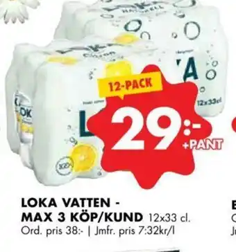 Loka Vatten - Max 3 Köp/Kund 12x33 cl
