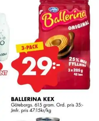 ÖoB Ballerina Kex 615 gram erbjuda