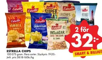 ÖoB Estrella Chips 100-275 gram erbjuda