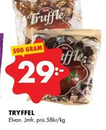ÖoB Tryffel Elvan. jmfr. Pris 58kr/kg erbjuda