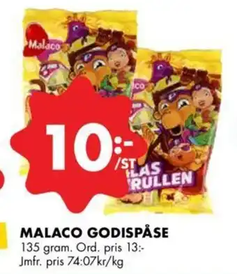 ÖoB Malaco Godispåse 135 gram erbjuda
