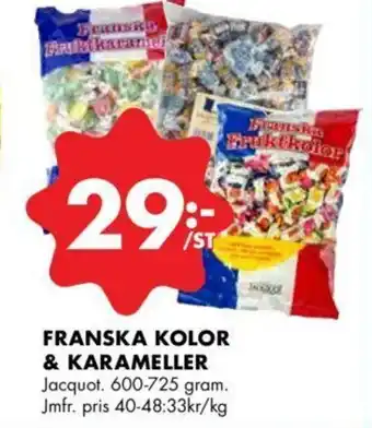 ÖoB Franska Kolor & Karameller 600-725 gram erbjuda