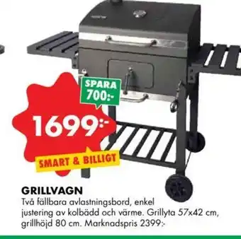 ÖoB Grillvagn 57x42 cm erbjuda