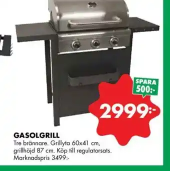 ÖoB Gasolgrill 60x41 cm erbjuda