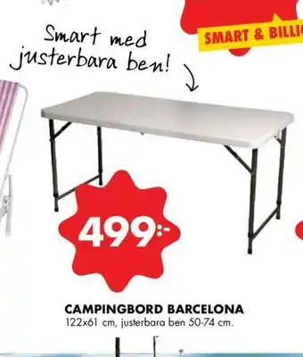 ÖoB Campingbord Barcelona 122x61 cm erbjuda