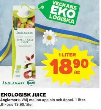 Coop Ekologisk Juice Änglamark erbjuda