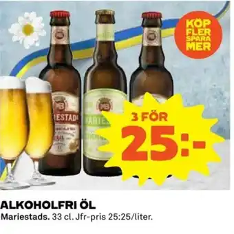 Coop Alkoholfri Öl Mariestads erbjuda