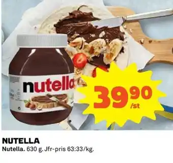 Coop Nutella 630g erbjuda