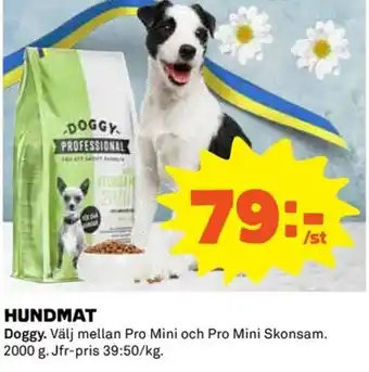 Hundmat Doggy 2000g