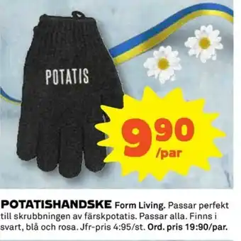 Coop Potatishandske Form living erbjuda