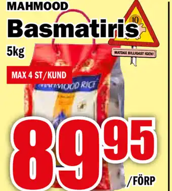 Matdax Basmatiris Mahmood 5kg erbjuda