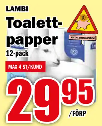 Lambi toalett-papper 12 pack