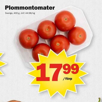 Pekås Plommontomater erbjuda
