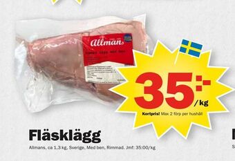 Pekås Fläsklägg erbjuda