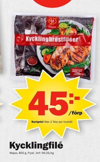 Pekås Kycklingfilé erbjuda