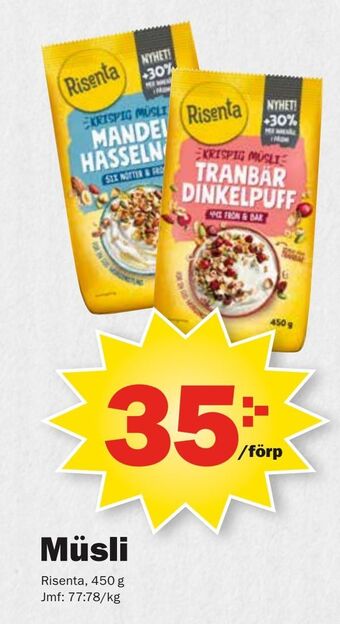 Pekås Müsli erbjuda