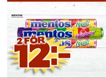 Prisma Mat Mentos erbjuda