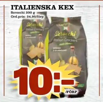 Supergrossen Italienska kex erbjuda