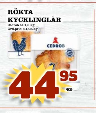 Supergrossen Rökta kycklinglår erbjuda