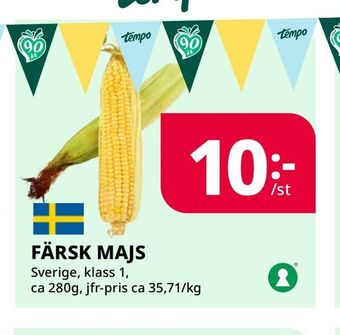 Tempo Färsk majs erbjuda