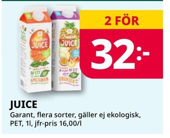Tempo Juice erbjuda