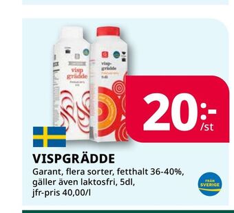 Tempo Vispgrädde erbjuda