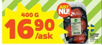Coop Plommontomater i ask erbjuda