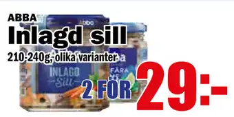 Matdax Inlagd sill Abba 210-240g erbjuda