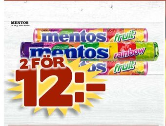 Nya Pulsen Mentos erbjuda