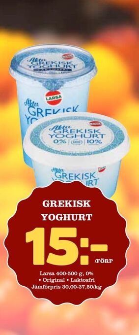 Nya Pulsen Grekisk yoghurt erbjuda