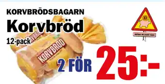 Matdax korvbröd 12 pack erbjuda