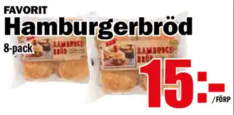 Matdax Hamburgerbröd 8-pack erbjuda