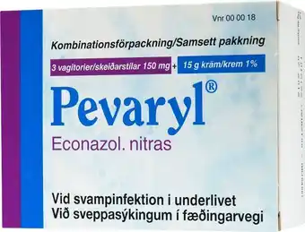 Apotek Hjärtat Pevaryl vagitorium och kräm 150 mg + 1% 1 st erbjuda