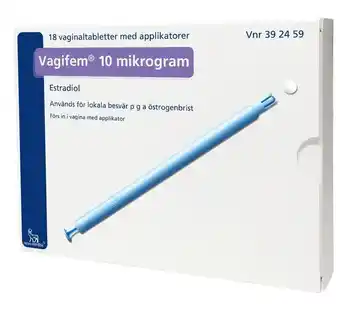 Apotek Hjärtat Vagifem vaginaltablett 10 µg 18 st erbjuda