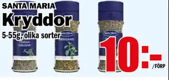 Matdax Kryddor 5-55g erbjuda