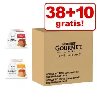 Zooplus 38 + 10 på köpet! 48 x 57 g gourmet revelations mousse erbjuda